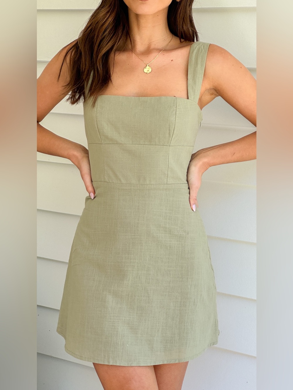 Billy J Nadalia Mini Dress - Sage
